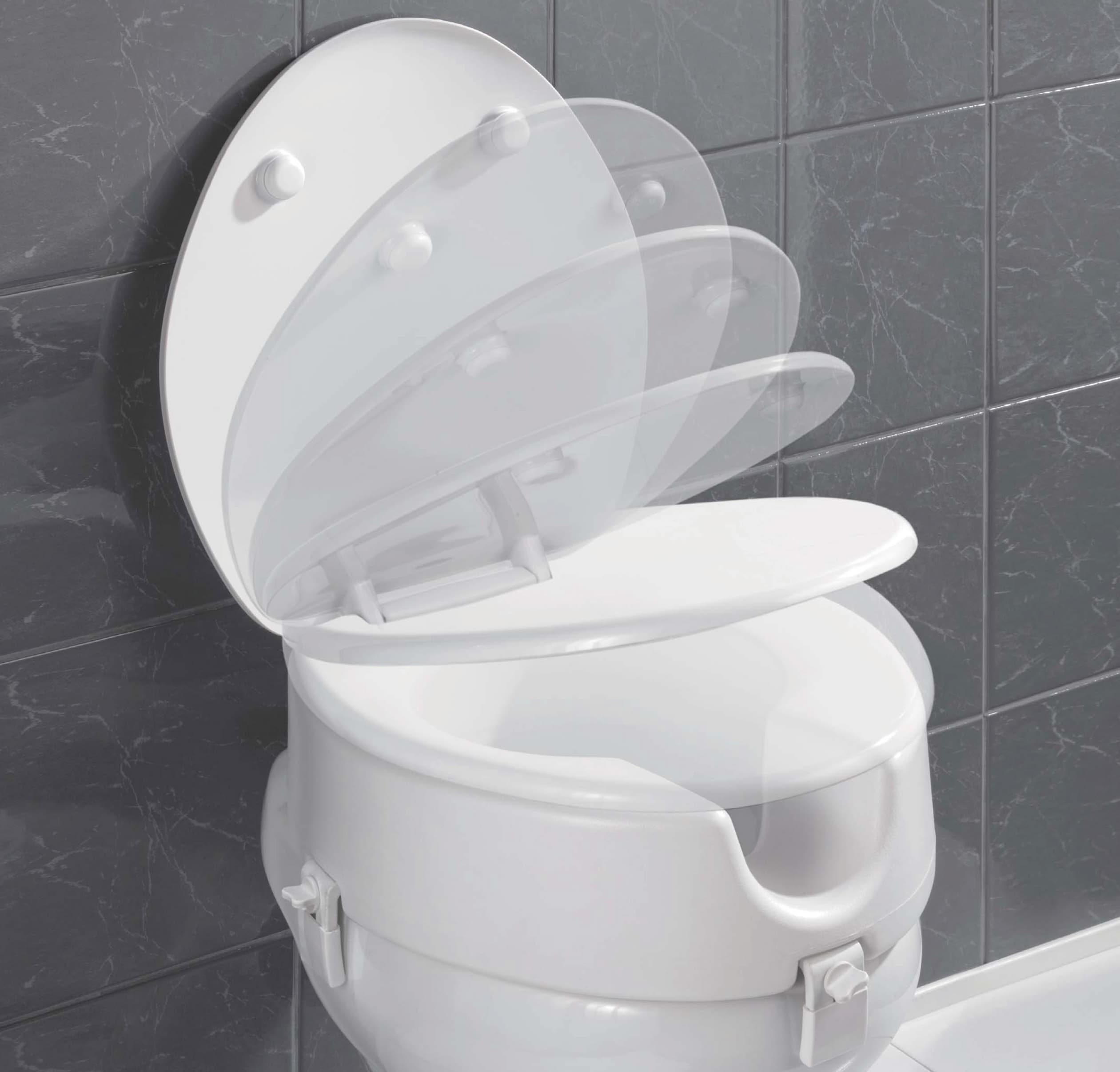 Raised Toilet Seat with TUV Approval for disabled people bathroom